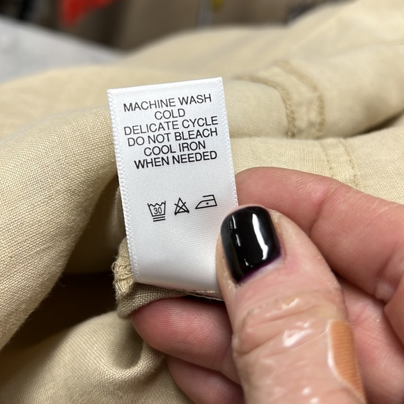 Michael Stars Delilah Linen Tank Dress in Natural NWOT Size M - Picture 11 of 12